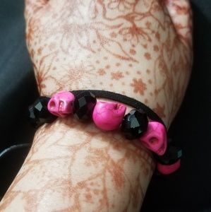 Unisex skull bracelet